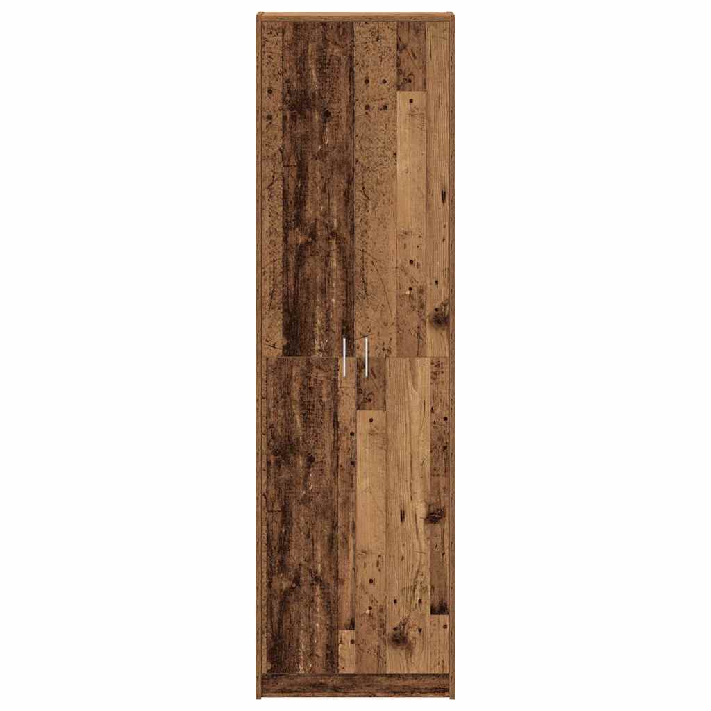 Wardrobe with Shelf Old Wood 55 x 25 x 189 cm Engineered Wood