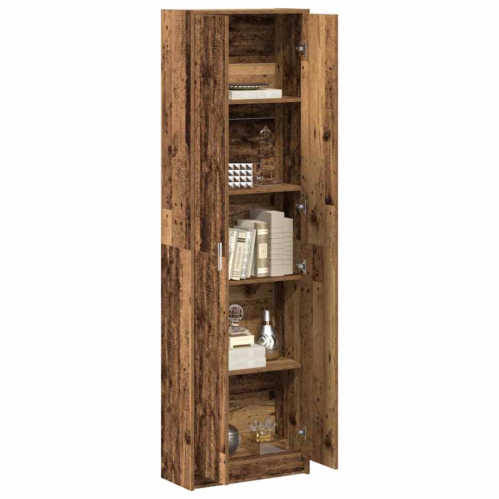Wardrobe with Shelf Old Wood 55 x 25 x 189 cm Engineered Wood