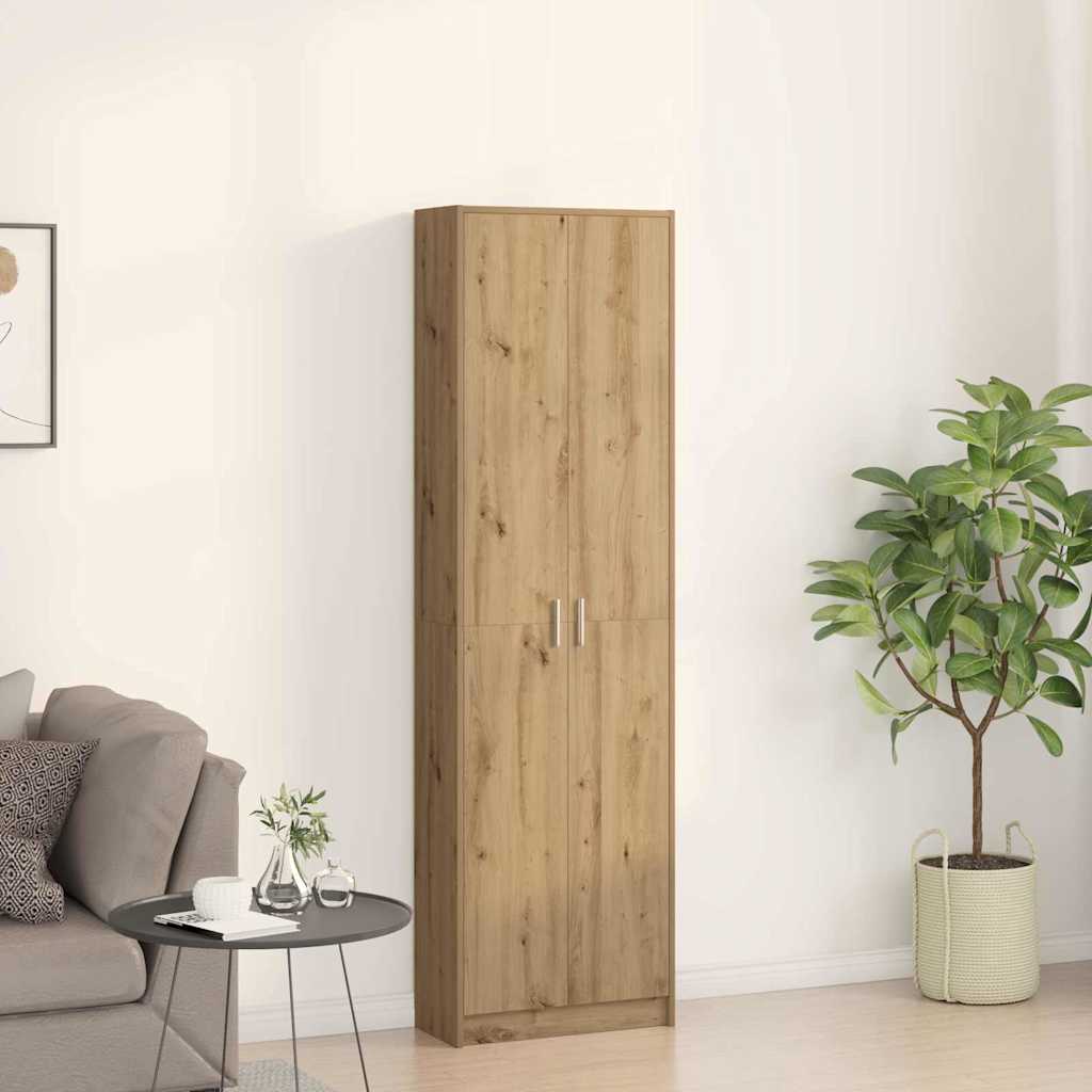Wardrobe with Door Artisan Oak 55 x 25 x 189 cm Engineered Wood