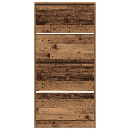Shoe Cabinet Old Wood 80 x 21 x 163.5 cm Engineered Wood