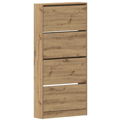 Shoe Cabinet Artisan Oak 80 x 21 x 163.5 cm Engineered Wood