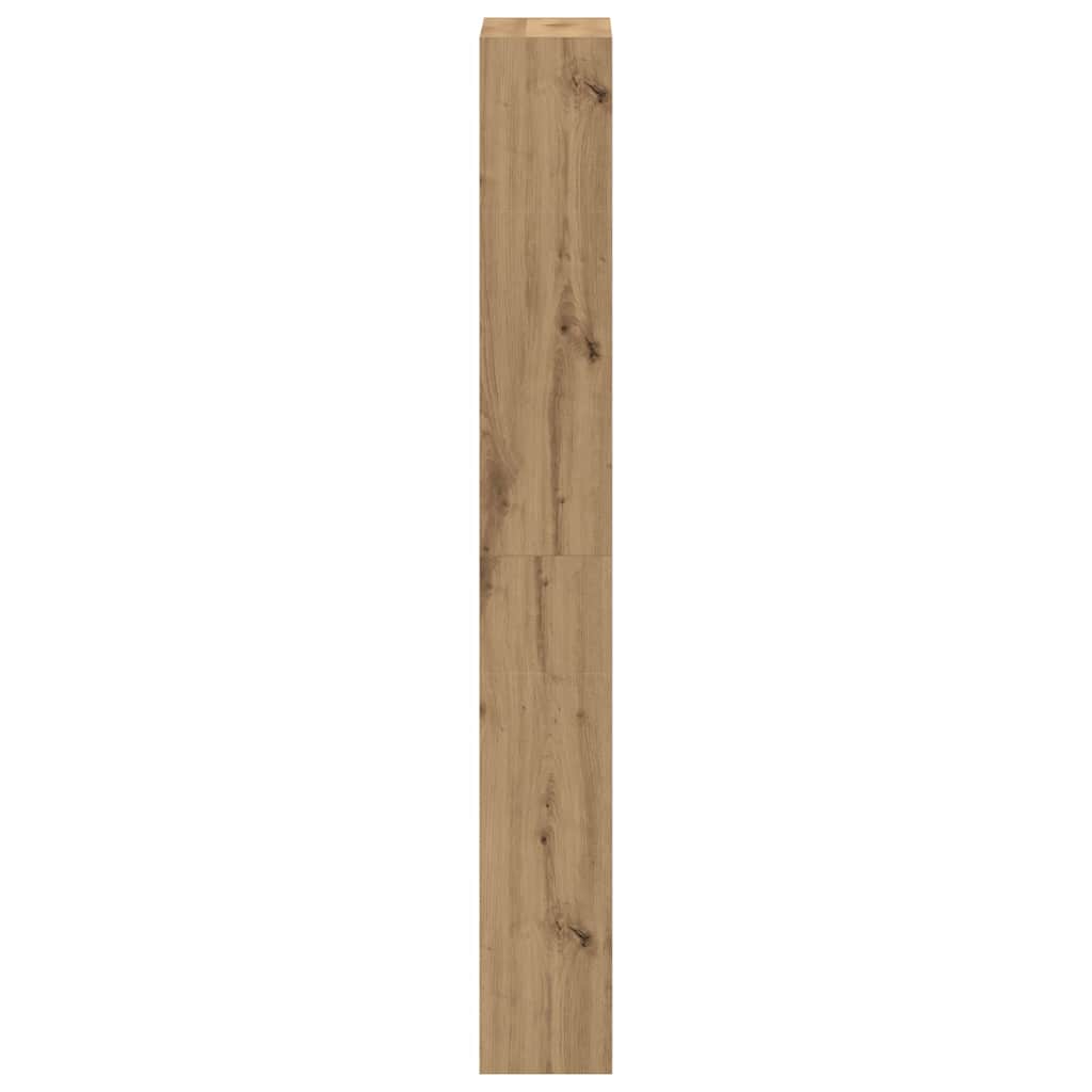 Shoe Cabinet 80 x 21 x 163.5 cm Engineered Wood Artisan Oak