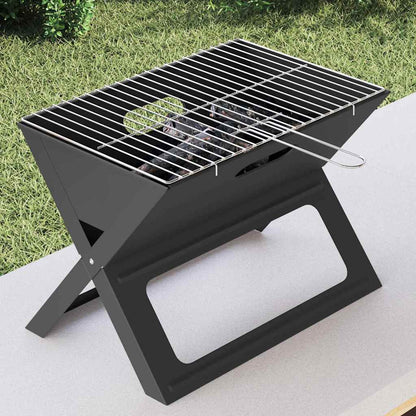 Outdoor Grill Black 46 x 31 x 31 cm Steel