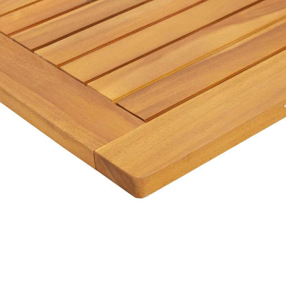 Table Top Oil Natural 80 x 40 x 2 cm Solid Acacia Wood