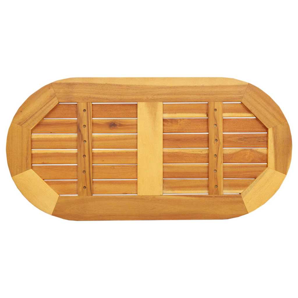 Table Top Oil Natural 80 x 40 x 2 cm Solid Acacia Wood