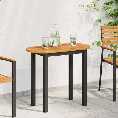 Table Top Oil Natural 80 x 40 x 2 cm Solid Acacia Wood
