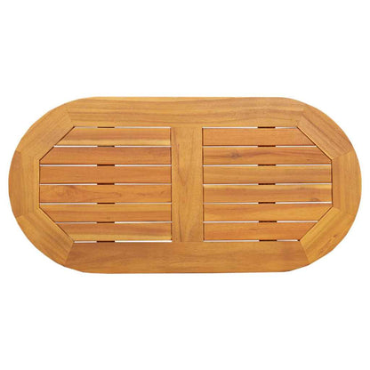Table Top Oil Natural 80 x 40 x 2 cm Solid Acacia Wood