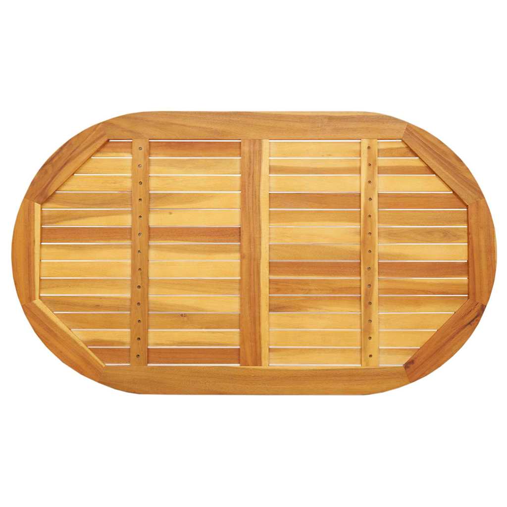 Table Top Oil Natural 120 x 70 x 2 cm Solid Acacia Wood