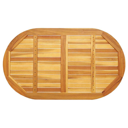 Table Top Oil Natural 120 x 70 x 2 cm Solid Acacia Wood