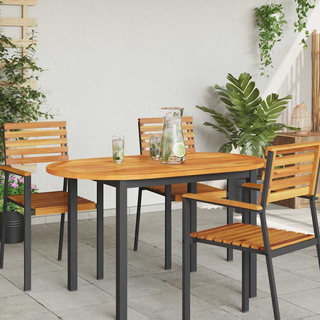 Table Top Oil Natural 120 x 70 x 2 cm Solid Acacia Wood
