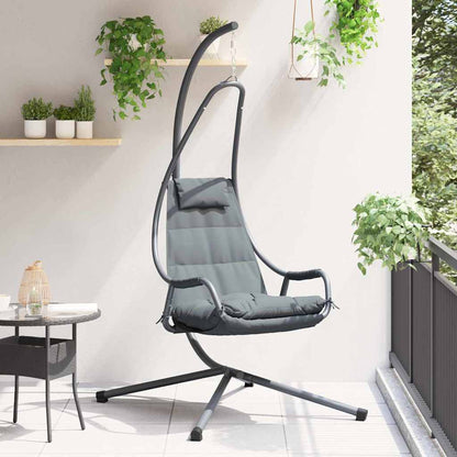 Hanging Egg Chair Folding Anthracite 94 x 107 x 196.5 cm Steel