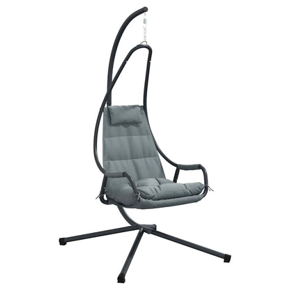 Hanging Egg Chair Folding Anthracite 94 x 107 x 196.5 cm Steel