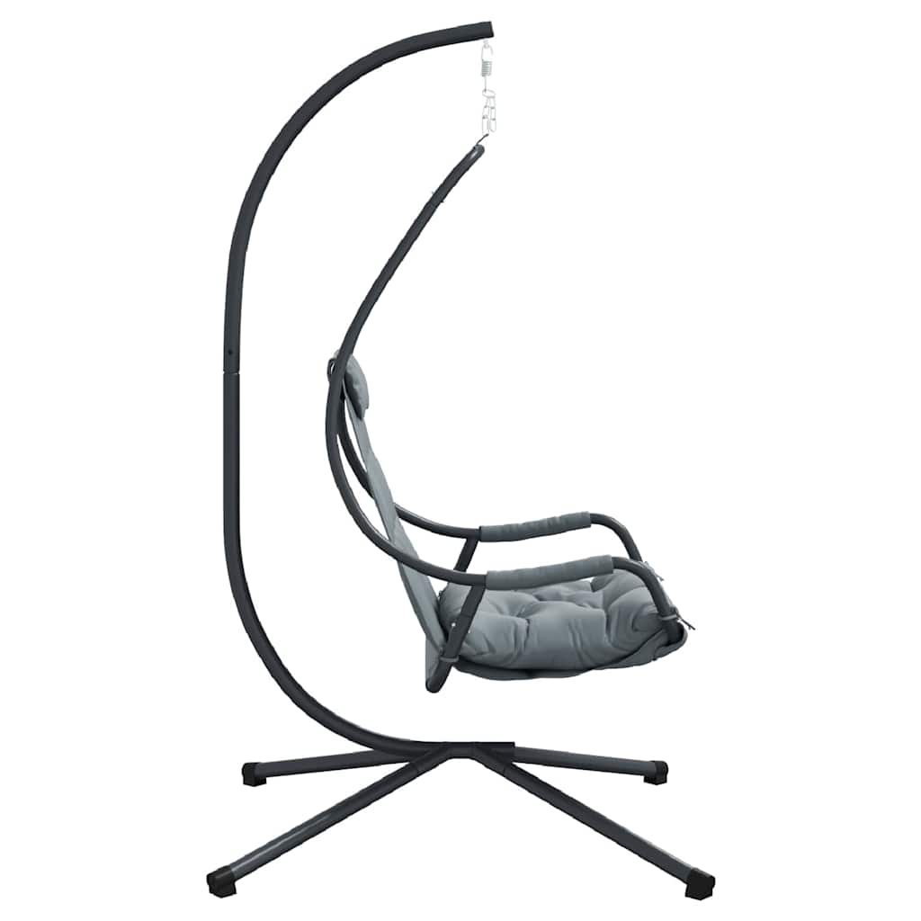 Hanging Egg Chair Folding Anthracite 94 x 107 x 196.5 cm Steel