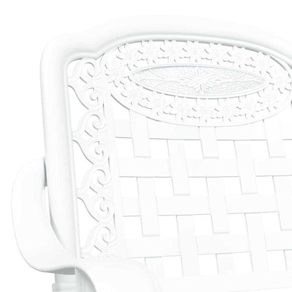 Garden Chair 2 pcs White 55 x 56.5 x 91cm Aluminium