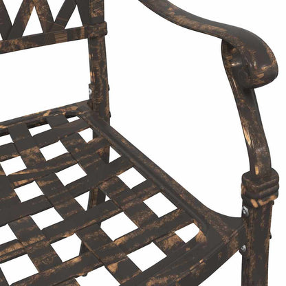 Garden Chair 2 pcs Bronze 56 x 55 x 92.5cm Aluminium