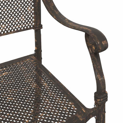 Garden Chair 2 pcs Bronze 55 x 55 x 92.5cm Aluminium