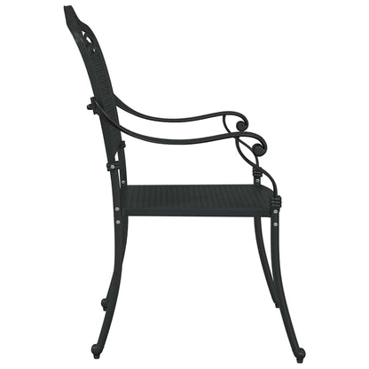 Garden Chair 2 pcs Black 55 x 55 x 92.5cm Aluminium