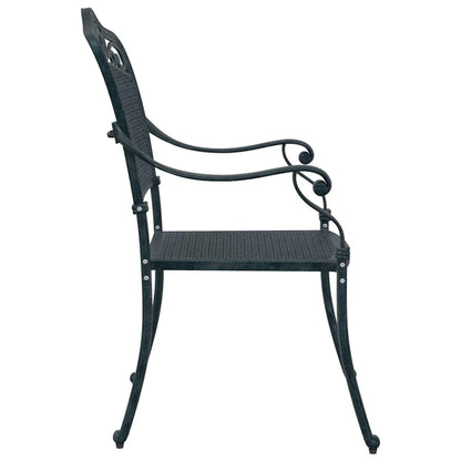 Garden Chair 2 pcs Green 64 x 62 x 93cm Aluminium