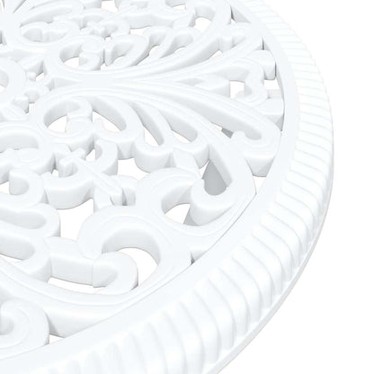Garden Bistro Set 3 pcs White Aluminium