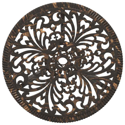 Garden Bistro Set 3 pcs Bronze Aluminium