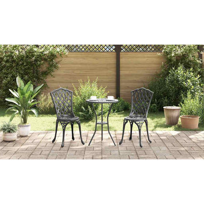 Garden Chair 2 pcs Black 39 x 40 x 87cm Aluminium