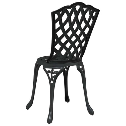 Garden Chair 2 pcs Black 39 x 40 x 87cm Aluminium