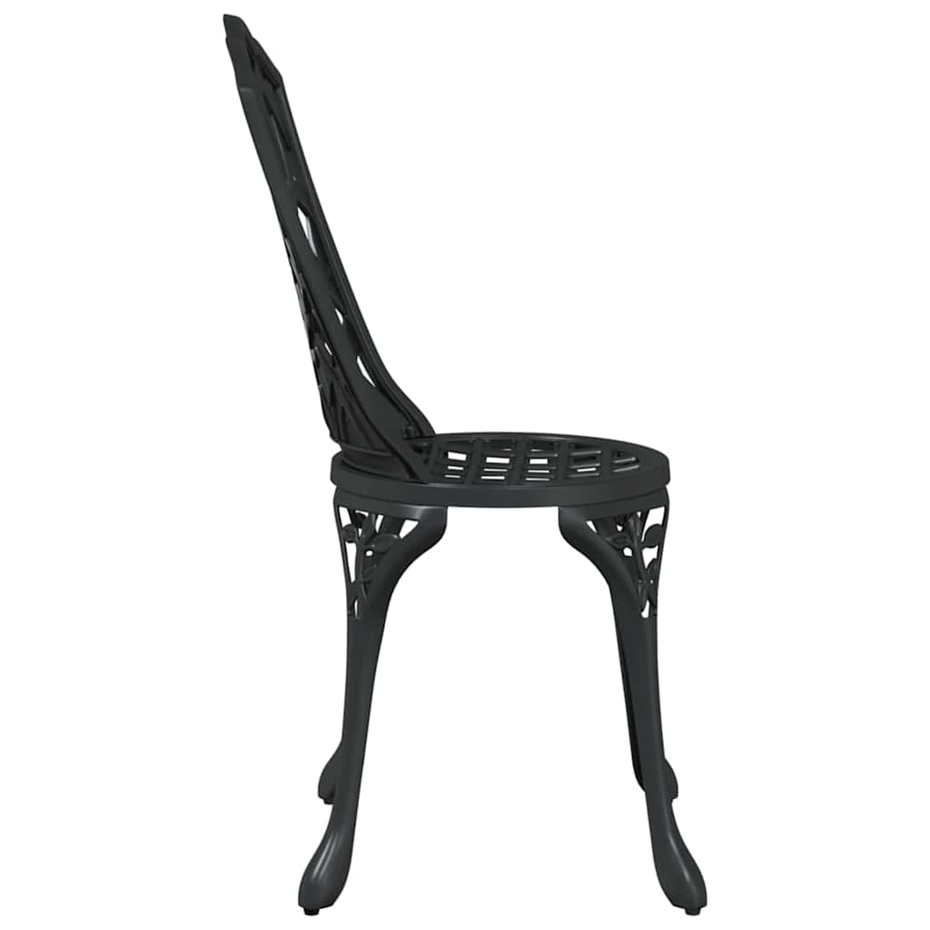 Garden Chair 2 pcs Black 39 x 40 x 87cm Aluminium