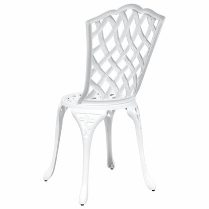 Garden Chair 2 pcs White 39 x 40 x 87cm Aluminium