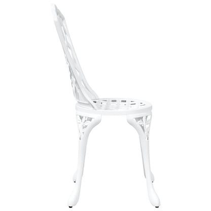 Garden Chair 2 pcs White 39 x 40 x 87cm Aluminium