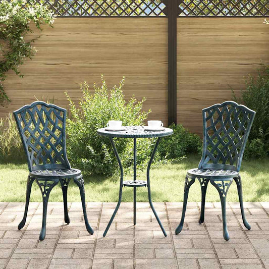 Garden Chair 2 pcs Green 39 x 40 x 87cm Aluminium