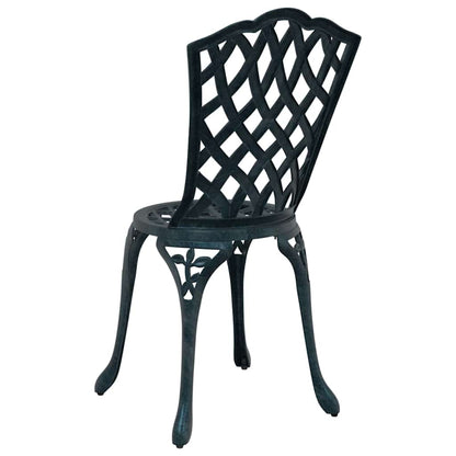 Garden Chair 2 pcs Green 39 x 40 x 87cm Aluminium