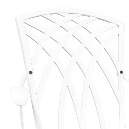 Garden Chair 2 pcs White 53 x 51 x 88.5cm Aluminium