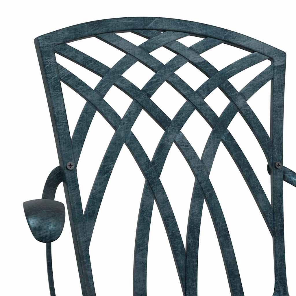 Garden Chair 2 pcs Green 53 x 51 x 88.5cm Aluminium