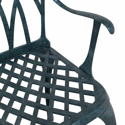 Garden Chair 2 pcs Green 53 x 51 x 88.5cm Aluminium
