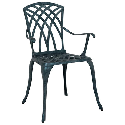 Garden Chair 2 pcs Green 53 x 51 x 88.5cm Aluminium