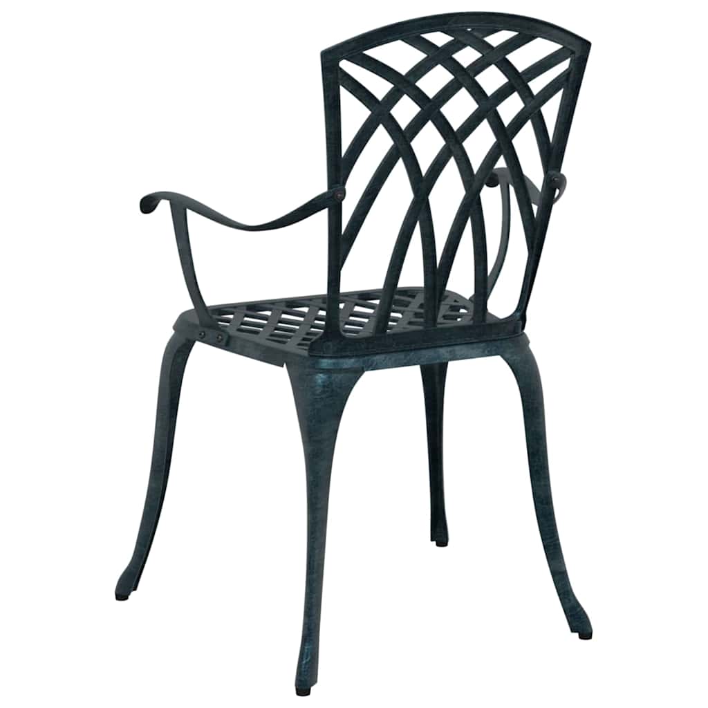 Garden Chair 2 pcs Green 53 x 51 x 88.5cm Aluminium