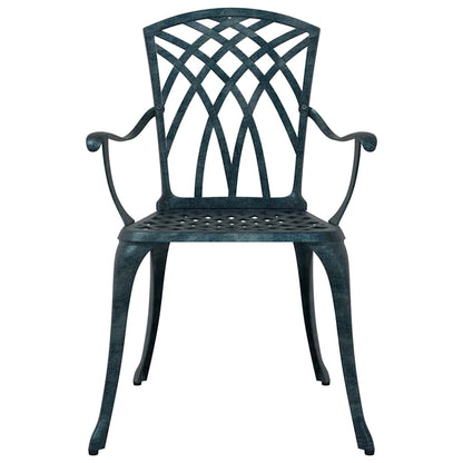 Garden Chair 2 pcs Green 53 x 51 x 88.5cm Aluminium
