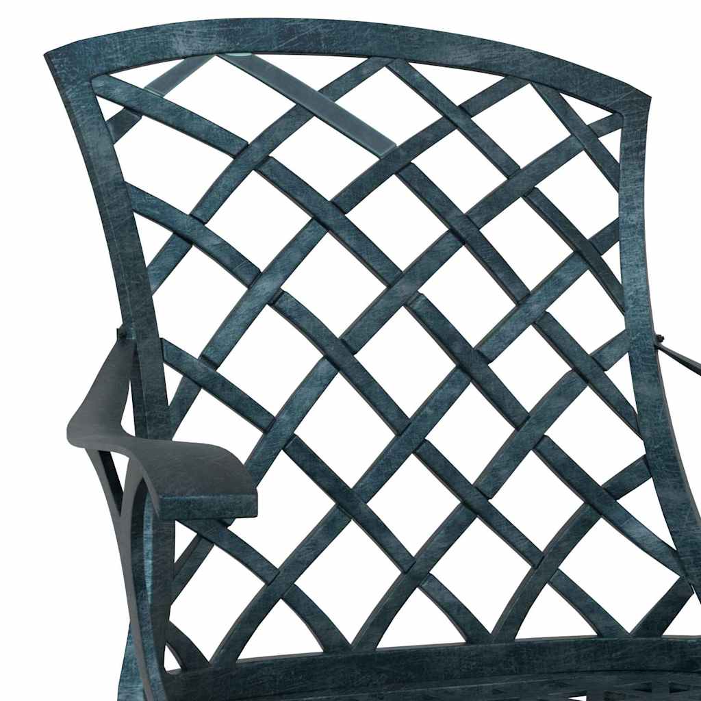 Garden Chair 4 pcs Green 61 x 60.5 x 93cm Aluminium