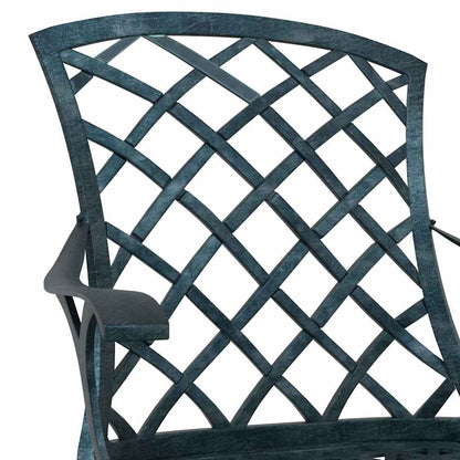 Garden Chair 4 pcs Green 61 x 60.5 x 93cm Aluminium