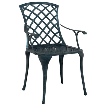 Garden Chair 4 pcs Green 61 x 60.5 x 93cm Aluminium
