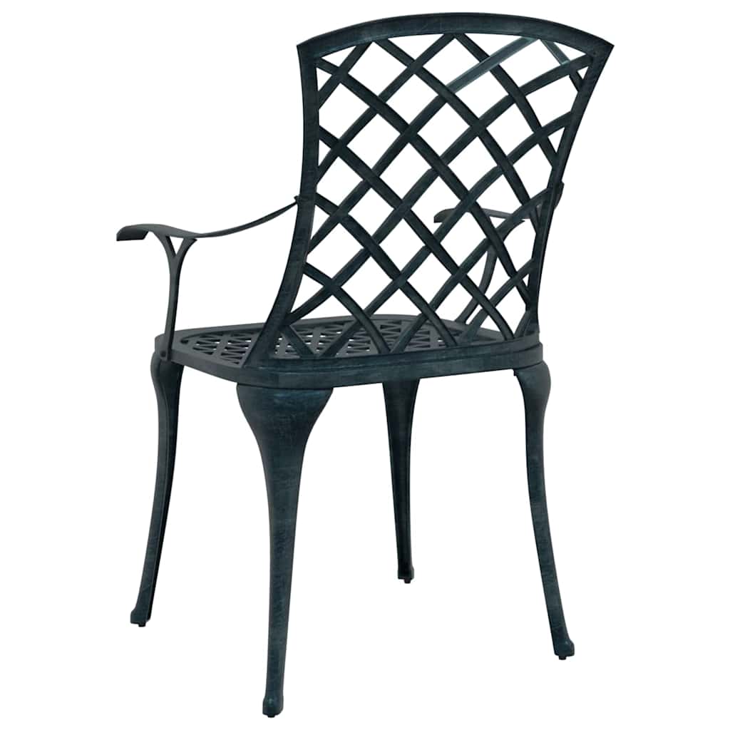 Garden Chair 4 pcs Green 61 x 60.5 x 93cm Aluminium