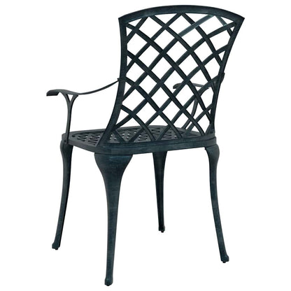 Garden Chair 4 pcs Green 61 x 60.5 x 93cm Aluminium