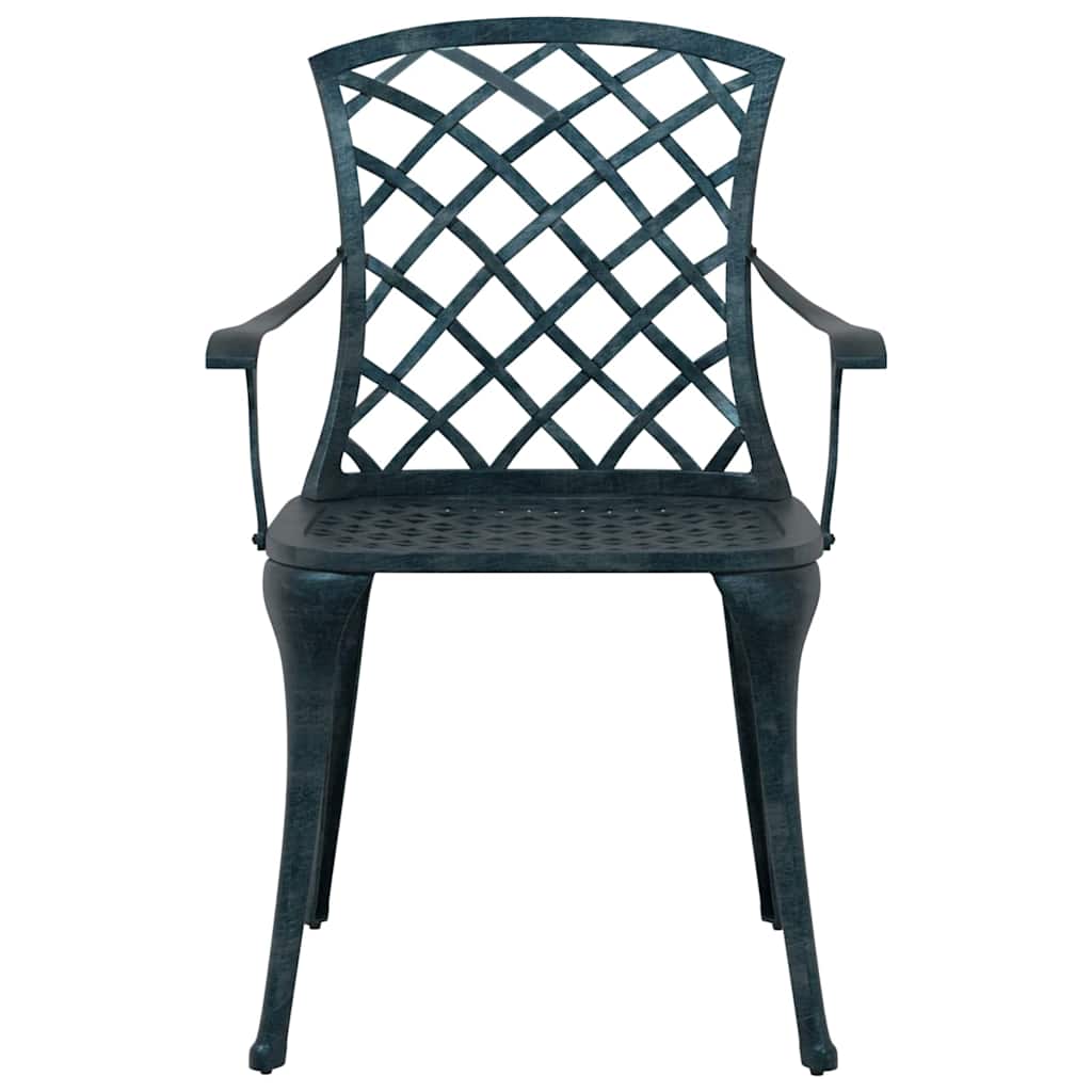 Garden Chair 4 pcs Green 61 x 60.5 x 93cm Aluminium