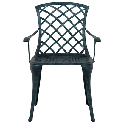 Garden Chair 4 pcs Green 61 x 60.5 x 93cm Aluminium