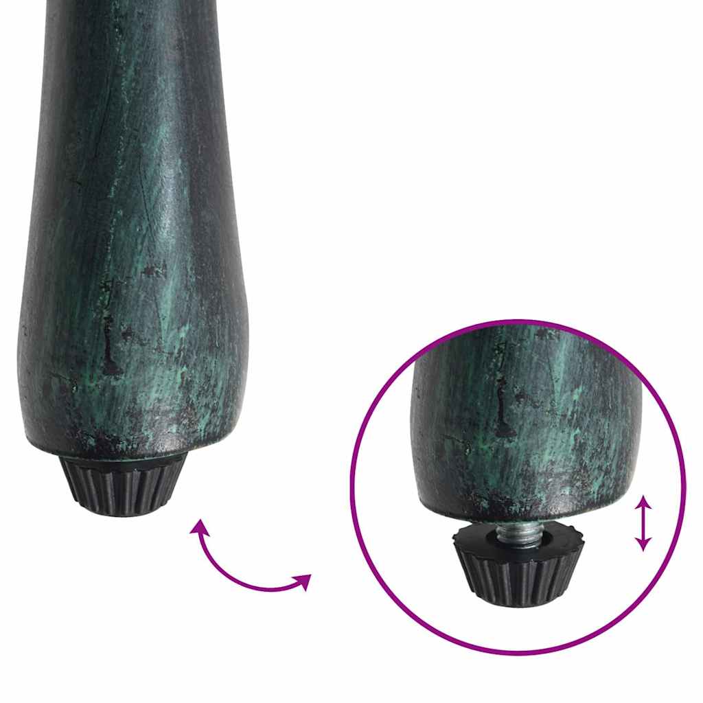 Garden Chair 4 pcs Green 61 x 60.5 x 93cm Aluminium