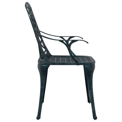 Garden Chair 4 pcs Green 61 x 60.5 x 93cm Aluminium