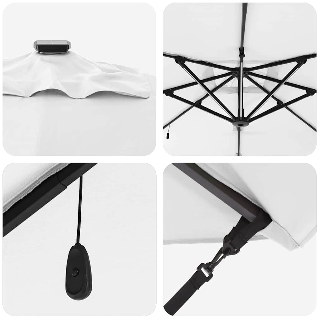 Umbrella Sand 286 x 284 x 270 cm Aluminium and Polyester