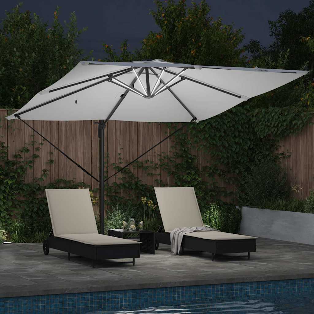 Umbrella Sand 286 x 284 x 270 cm Aluminium and Polyester