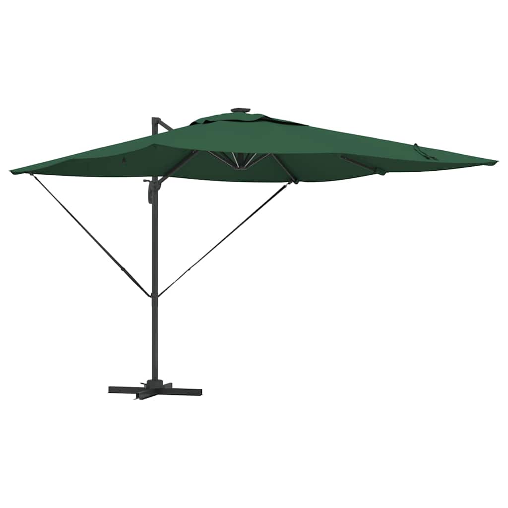 Umbrella Green 286 x 284 x 270 cm Aluminium and Polyester