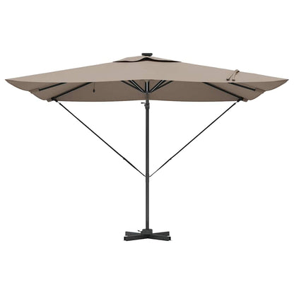 Umbrella Taupe 286 x 284 x 270 cm Aluminium and Polyester